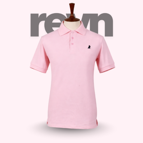REVN Premium Tea Pink Men Polo Shirt (Regular Fit)